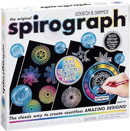 The Original Spirograph Scratch and Shimmer Set, Arts and Crafts, Craft Kit